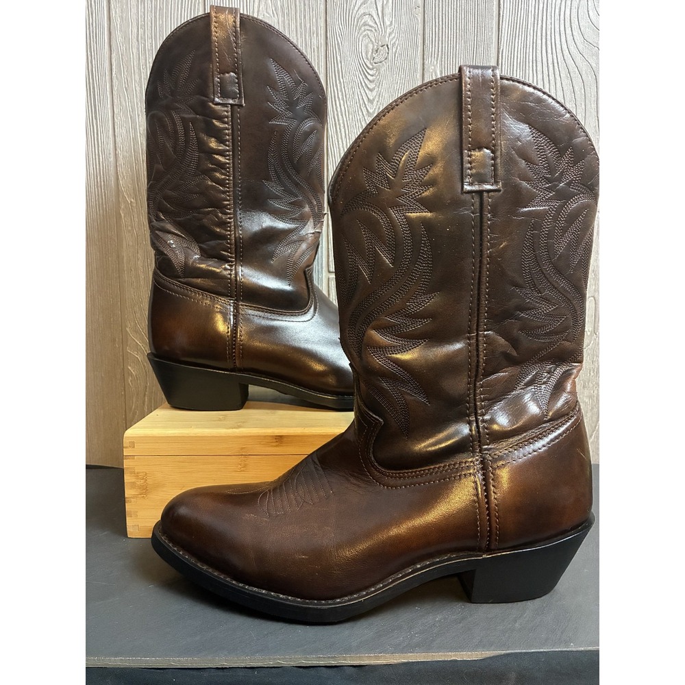 Durango Men's Western Cowboy Boots Brown Leather 4214 Size 10.5M